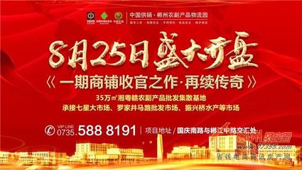 中国供销·郴州农副产品物流园盛大开盘,一期农批金铺再续传奇,□收官!